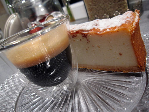 Cheese cake og espresso...