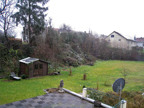 Snevejr i Wolfersdorf...